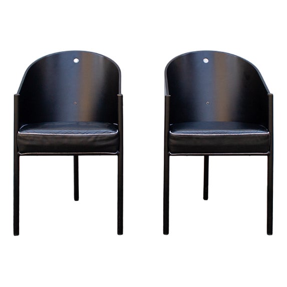 Set of Costes Chairs by Philippe Starck for Driade, 1980s For Sale