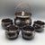 McCoy Hammered Bronze Lusterware Bean Pot With 4 Matching Bowls-Set of 5 For Sale - Image 13 of 13