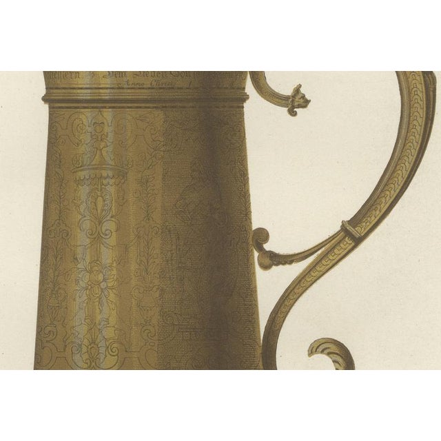 19th Century Kellerhoven, Silver Gilt and Niello Beer Tankard, Schweinfurt, 1851, Chromolithograph For Sale - Image 5 of 9