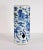 Chinese Early 20th Century Qing Style Chinese Blue and White Hat Stand For Sale - Image 3 of 13