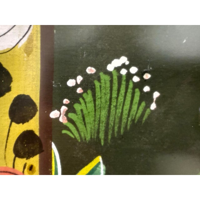 Circa 1988 Professionally Framed + Mounted New Dehli Art Lithograph For Sale - Image 10 of 12