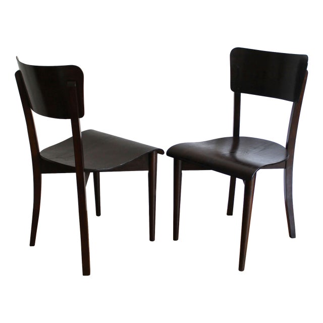 H-353 Chairs attributed to Jindřich Halabala for UP Brno, 1930s, Set of 2 For Sale