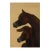 Mid Century Modern Oil Painting of Two Arabian Horses For Sale