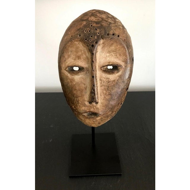 Mid 20th Century Lega Bwami Society Mask on Display Stand with Provenance For Sale - Image 5 of 11