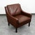 1960s Mid Century Danish Modern Lounge Chair Brown Leather Arm Denmark MCM Armchair For Sale - Image 5 of 11