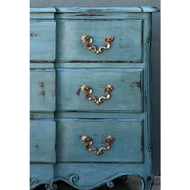 Vintage Patinated Roll Front Commode For Sale - Image 12 of 12