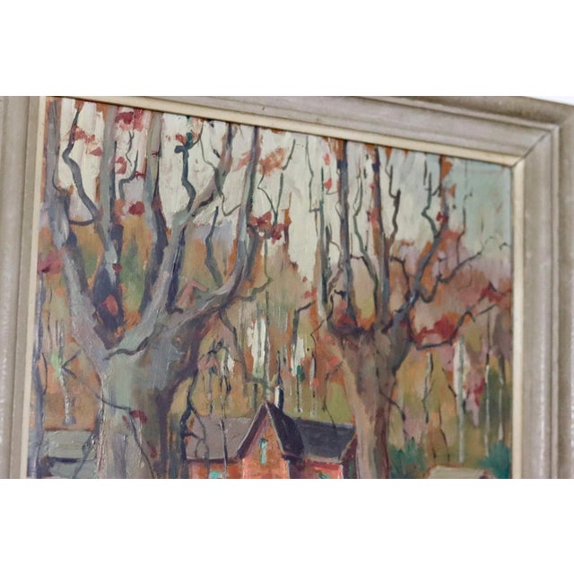 Mid-Century Modern Olle Farla, Autumn, 1960s, Oil on Panel, Framed For Sale - Image 3 of 10