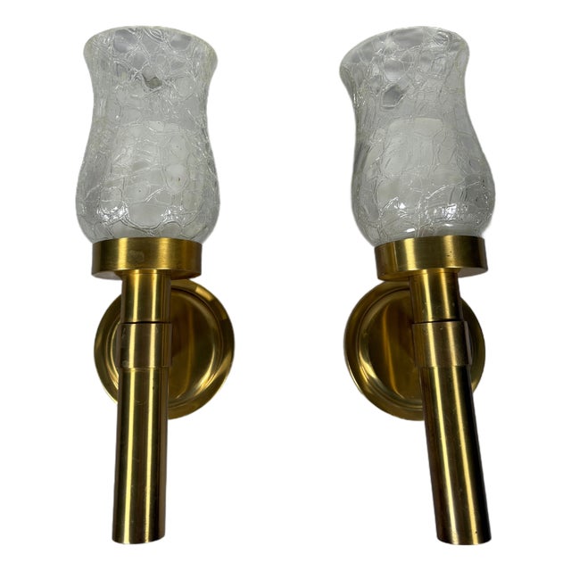 Modern Wall Sconces by Jean Perzel, 1960, Set of 2 For Sale