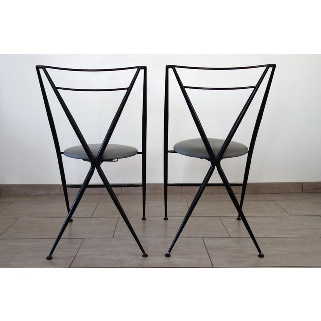 Cinderella Folding Chairs by Yamakato, 1980s, Set of 2 For Sale - Image 9 of 12