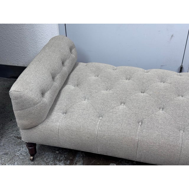 Taupe John Derien Collection for Cisco Brothers Field Bench For Sale - Image 8 of 12