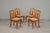 20th Century Art Nouveau Chairs in Oak, Set of 4 For Sale - Image 3 of 18