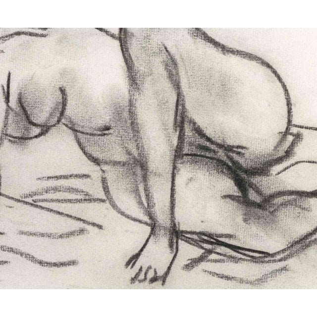 Manfred Schwartz Nude Woman Study Charcoal For Sale - Image 4 of 7