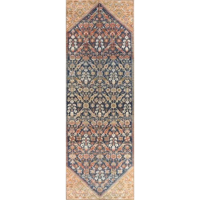 Persian Antique Hand Made Malayer Persian Rug- 5′3″ × 12′ For Sale - Image 3 of 5