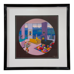 1970s Fanch "Francoise" Ledan - Interior With Grand Piano III - Miro - Signed Numbered