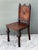 Wood Vintage English Hall Chair With Dog Motif For Sale - Image 7 of 12