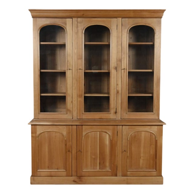 Louis Philippe Style 2-Part Bookcase in Light Cherrywood, 20th Century For Sale