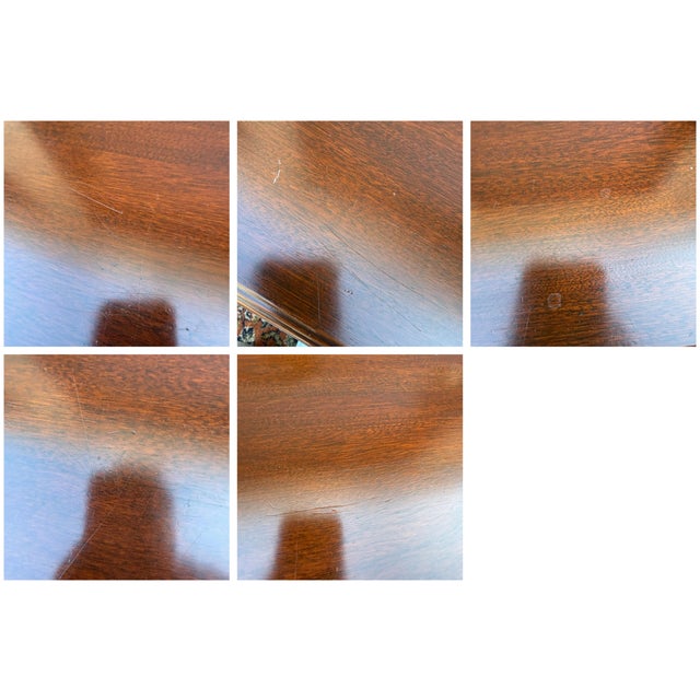 Vintage Chippendale Mahogany Butler's Tray Coffee Table With Scalloped Gallery For Sale - Image 11 of 12