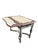 1940s Vintage Art Deco Porcelain Enamel Drop Leaf Kitchen Table With Drawer For Sale - Image 5 of 9