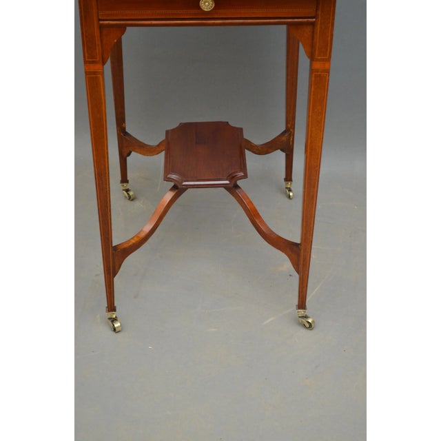 Brown Antique Edwardian Console Table For Sale - Image 8 of 9