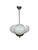 Metal Art Deco Glass Chandelier, Poland, 1970s For Sale - Image 7 of 15