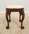 Chippendale Vintage Mahogany Oval Chippendale Style Footstool For Sale - Image 3 of 12