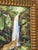 Wood Signed Tropical Leopard Waterfall Acrylic Painting in Carved Gilt Wood Frame For Sale - Image 7 of 12