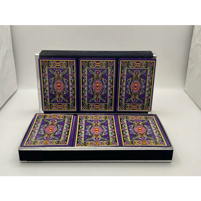 Transitional 1950’s Persian Rug Inspired Playing Cards For Sale - Image 3 of 8