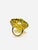 Bochic "Orient" Vintage Peridot & Green Amethyst Ring Set In 18K Gold & Silver Natural Peridot and Green Amethyst 16 Carat...