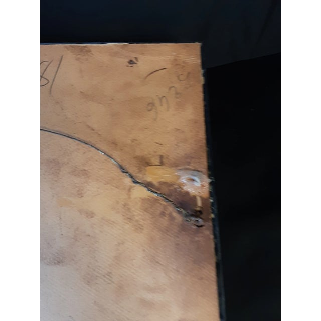 Vintage Framed Thai Silk Painting For Sale - Image 4 of 10