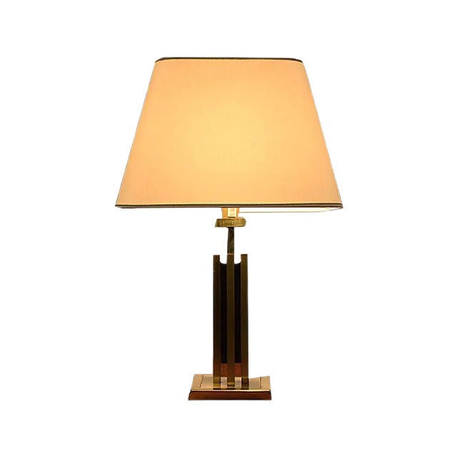 Vintage Hollywood Regency Brass Table Lamp For Sale