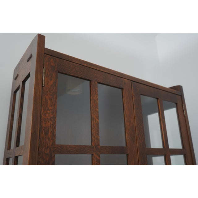 Stickley Mission Oak Arts & Crafts Bookcase For Sale - Image 12 of 17