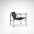 Iconic design from the bauhaus period, issued by Cassina. A very rare blue and black ponyskin edition, one that has been...