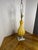 Glass 1950s Italian Galliano Ferro Murano Amber Bullicante Lamp Marble Base For Sale - Image 7 of 7