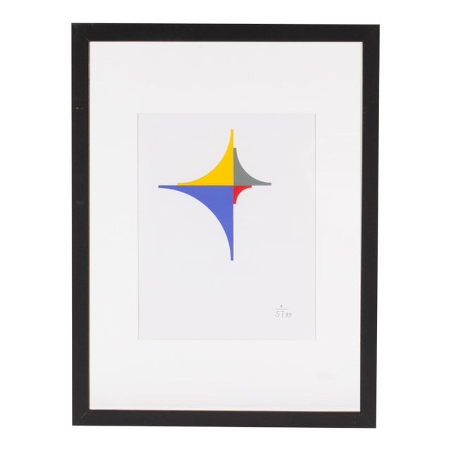 1995 “Konstruktion and Intuition” Serigraph Print by Anton Stankowski For Sale