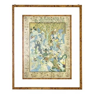 Unknown, Miniature, Paper, Framed For Sale