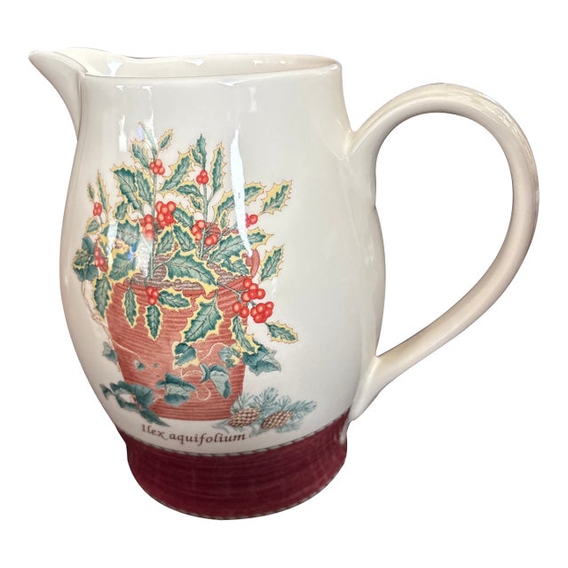 1970s Wedgwood Sarah's Garden Queensware Pitcher For Sale