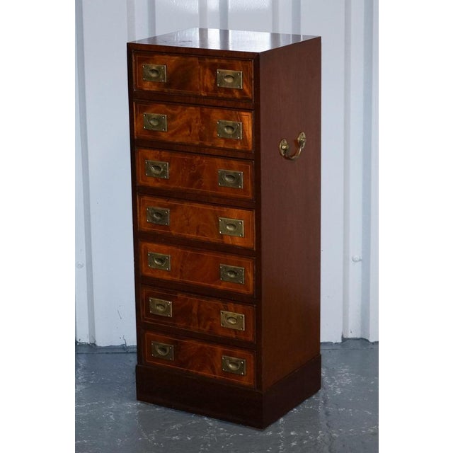 Tall Chest of Drawers with Brass Handles For Sale - Image 3 of 18