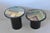 1980s Milano Memphis Style Circular Black Lacquered Painted Mushroom Nesting Side Tables - A Pair For Sale - Image 16 of 17