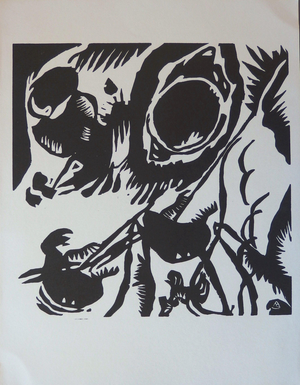 Vassily Kandinsky, Garden of Love, Etching