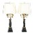 Antique French Napoleon III Gilt Bronze / Marble Candelabra Lamps For Sale