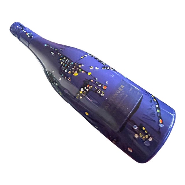 Vintage 1983 Taittinger Collect Featuring the Design of Portugese Artist Maria Helena Viera Da Silva For Sale