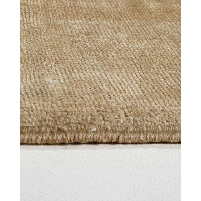 Tan 1940s Vintage Turkish Oushak Rug 4ft 8in X 8ft 9in For Sale - Image 8 of 12