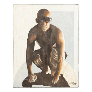 Nuno Medeiros, Vigilante I, 1990s, Oil on Canvas For Sale