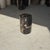 Black Small Side Table in Black Petrified Wood with Striates and Beige Lower Side For Sale - Image 8 of 18