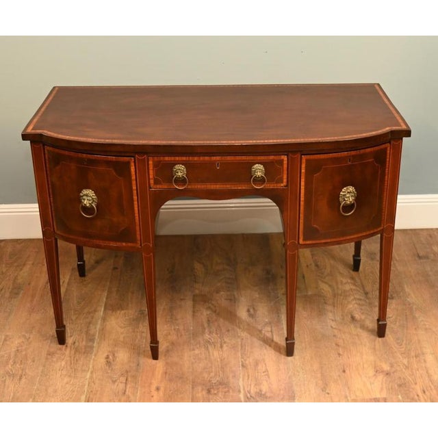 Edwardian Mahogany Sheraton Sideboard, 1910 For Sale - Image 4 of 9