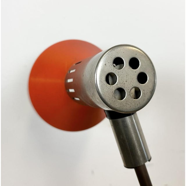 Orange Vintage Orange East German Table Lamp from Aka Electric, 1970s For Sale - Image 8 of 18