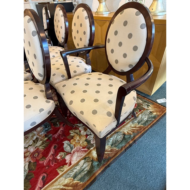 Barbara Barry for Baker Furniture Dining Room Chairs, Set of Eight For Sale - Image 10 of 14