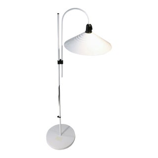 Mid-Century Modern White Floor Lamp For Sale