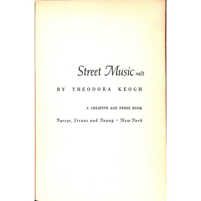 Traditional "Street Music" Book 1951 Keogh, Theodora For Sale - Image 3 of 4