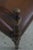 1980s Theodore Alexander Regency Style Mahogany & Leather Window Bench For Sale - Image 5 of 14